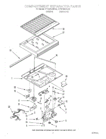 03 - Compartment Separator parts for Kitchenaid Refrigerator KTRI18KAAL10 from AppliancePartsPros.com