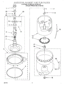 03 - Agitator, Basket And Tub parts for Whirlpool Washer LSR8300EQ0 from AppliancePartsPros.com