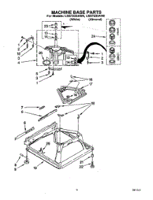 07 - Machine Base parts for Whirlpool Washer LSS7233AW0 from AppliancePartsPros.com