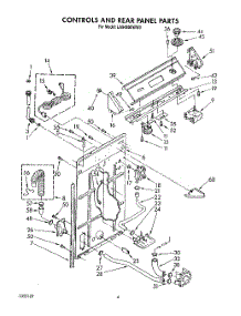 03 - Controls And Rear Panel parts for Whirlpool Washer LA9480XWM0 from AppliancePartsPros.com
