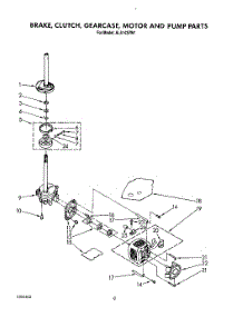 07 - Brake, Clutch, Gearcase, Motor And Pump parts for Whirlpool Washer AL5143VL1 from AppliancePartsPros.com