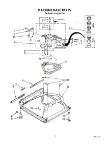 08 - Machine Base parts for Whirlpool Washer 4LA9300XYW0 from AppliancePartsPros.com