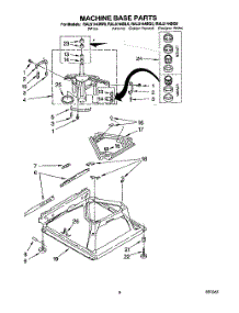 06 - Machine Base parts for Whirlpool Washer RAL5144BW0 from AppliancePartsPros.com