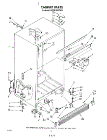 04 - Cabinet parts for Whirlpool Refrigerator 4KFRF19MTW00 from AppliancePartsPros.com