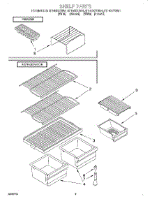 05 - Shelf, Lit / Optional parts for Whirlpool Refrigerator RT14BKYFW01 from AppliancePartsPros.com