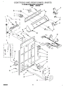 02 - Controls And Rear Panel parts for Whirlpool Washer 6LBR5132AN1 from AppliancePartsPros.com