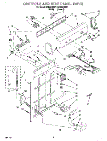 02 - Controls And Rear Panel parts for Whirlpool Washer RAL6245BW1 from AppliancePartsPros.com