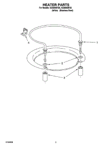 05 - Heater Parts parts for Whirlpool Dishwasher IUD8000RS6 from AppliancePartsPros.com