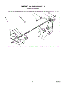 09 - Wiring Harness parts for Kitchenaid Washer KAWE660WWH3 from AppliancePartsPros.com