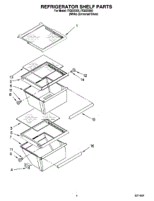 03 - Refrigerator Shelf Parts parts for Whirlpool Refrigerator ITQ225300 from AppliancePartsPros.com