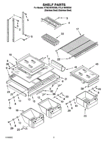 03 - Shelf Parts parts for Kitchenaid Refrigerator KTLA19KRSS00 from AppliancePartsPros.com