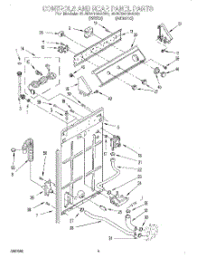 02 - Controls And Rear Panel parts for Whirlpool Washer 6LBR5132AN0 from AppliancePartsPros.com