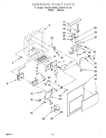 09 - Dispenser Front parts for Kitchenaid Refrigerator KSUS27QDWH02 from AppliancePartsPros.com