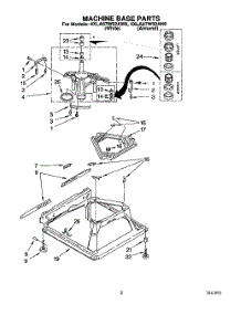06 - Machine Base parts for Whirlpool Washer 4XLA87W92AN0 from AppliancePartsPros.com