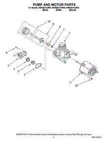 05 - Pump And Motor Parts parts for Maytag Dishwasher MDB3601AWB0 from AppliancePartsPros.com