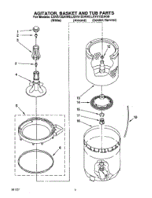 03 - Agitator, Basket And Tub parts for Whirlpool Washer LSV5132AN0 from AppliancePartsPros.com