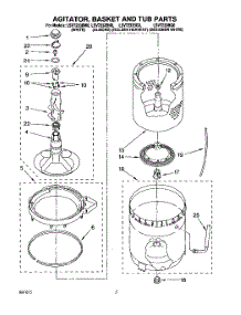 03 - Agitator, Basket And Tub parts for Whirlpool Washer LSV7233BN0 from AppliancePartsPros.com