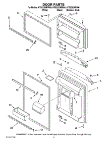 02 - Door Parts parts for Maytag Refrigerator ATB2232MRS00 from AppliancePartsPros.com