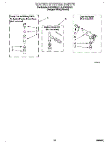 10 - Water System parts for Whirlpool Washer 6LSC9255AW1 from AppliancePartsPros.com