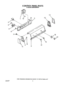 04 - Control Panel parts for Kitchenaid Washer KAWE460WWH1 from AppliancePartsPros.com