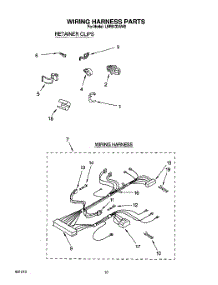 09 - Wiring Harness parts for Whirlpool Washer LBR5133AG0 from AppliancePartsPros.com