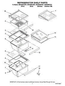 03 - Refrigerator Shelf Parts parts for Maytag Refrigerator MSD2658KES01 from AppliancePartsPros.com