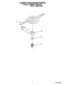 04 - Lower Washarm Parts parts for Whirlpool Dishwasher IUD8000RQ7 from AppliancePartsPros.com