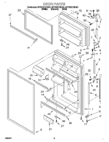 02 - Door parts for Whirlpool Refrigerator 8ET20ZKXDN01 from AppliancePartsPros.com
