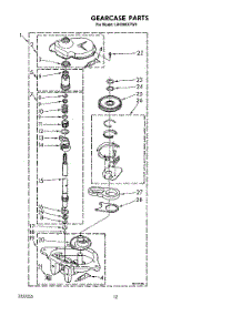 10 - Gearcase parts for Whirlpool Washer LA9300XTW0 from AppliancePartsPros.com