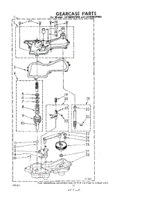 10 - Gearcase parts for Whirlpool Washer LA7005XPW0 from AppliancePartsPros.com