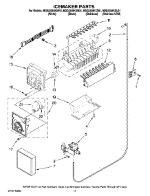 10 - Icemaker Parts parts for Maytag Refrigerator MSD2258KGB01 from AppliancePartsPros.com