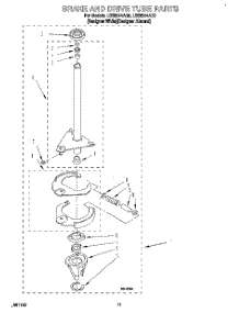 09 - Brake And Drive Tube parts for Whirlpool Washer LSS8244AZ0 from AppliancePartsPros.com