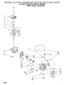 05 - Brake, Clutch, Gearcase, Motor & Pump parts for Whirlpool Washer LSP8244BW1 from AppliancePartsPros.com