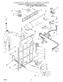 02 - Controls And Rear Panel parts for Whirlpool Washer LXR7144EW0 from AppliancePartsPros.com
