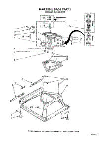 08 - Machine Base parts for Whirlpool Washer GLA5580XSG4 from AppliancePartsPros.com