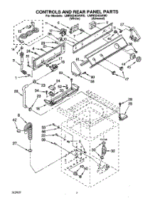 02 - Controls And Rear Panel parts for Whirlpool Washer LMR5243AW0 from AppliancePartsPros.com
