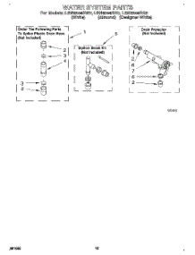 10 - Water System parts for Whirlpool Washer LSN8244BN0 from AppliancePartsPros.com