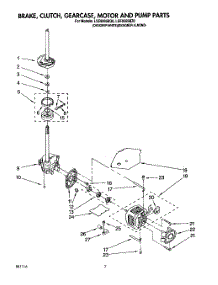 05 - Brake, Clutch, Gearcase, Motor & Pump parts for Whirlpool Washer LSE9355BZ0 from AppliancePartsPros.com
