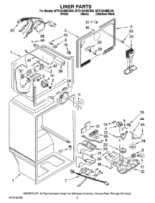 02 - Liner Parts parts for Maytag Refrigerator MTB1954MES00 from AppliancePartsPros.com