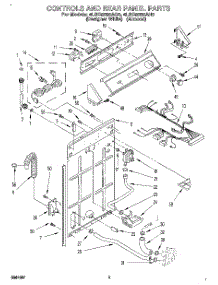 02 - Controls And Rear Panel parts for Whirlpool Washer 4LSC9255AN0 from AppliancePartsPros.com