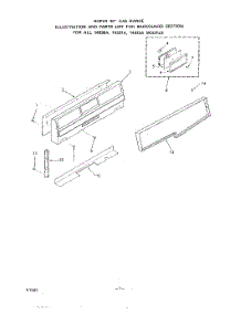 02 - Main Top parts for Whirlpool Range 1433W0A from AppliancePartsPros.com