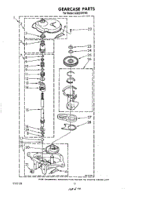 10 - Gearcase parts for Whirlpool Washer AL5143VW0 from AppliancePartsPros.com