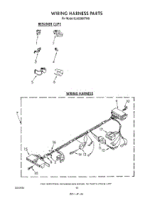 08 - Wiring Harness parts for Whirlpool Washer 6LA6300XTF0 from AppliancePartsPros.com