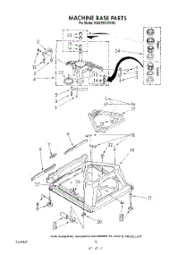 07 - Machine Base parts for Kitchenaid Washer KAWE950VWH0 from AppliancePartsPros.com
