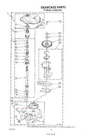 10 - Gearcase parts for Whirlpool Washer LA4800XTM0 from AppliancePartsPros.com