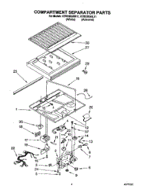 03 - Compartment Separator parts for Kitchenaid Refrigerator KTRI18KAWH11 from AppliancePartsPros.com