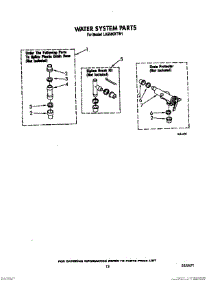 11 - Water System parts for Whirlpool Washer LA5580XTM1 from AppliancePartsPros.com