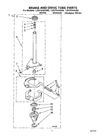 09 - Brake And Drive Tube parts for Whirlpool Washer LSV7244AQ0 from AppliancePartsPros.com