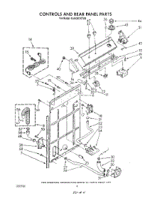 03 - Controls And Rear Panel parts for Whirlpool Washer 6LA6300XTG0 from AppliancePartsPros.com