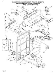 02 - Controls And Rear Panel parts for Whirlpool Washer 8LSP8245AN1 from AppliancePartsPros.com